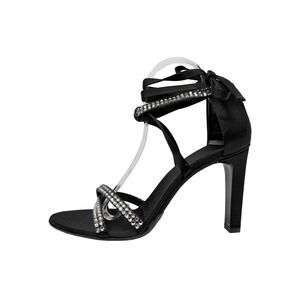 Gucci Tom Ford 2004 Runway Crystal Satin Heels 38 New Box
